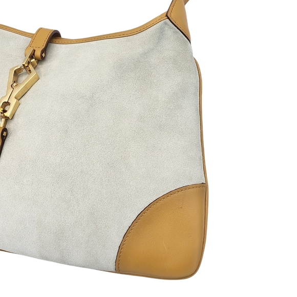 SOLD! Gucci Jackie Hobo Bag with Bamboo Handle Suede Leather - Picture 10 of 15